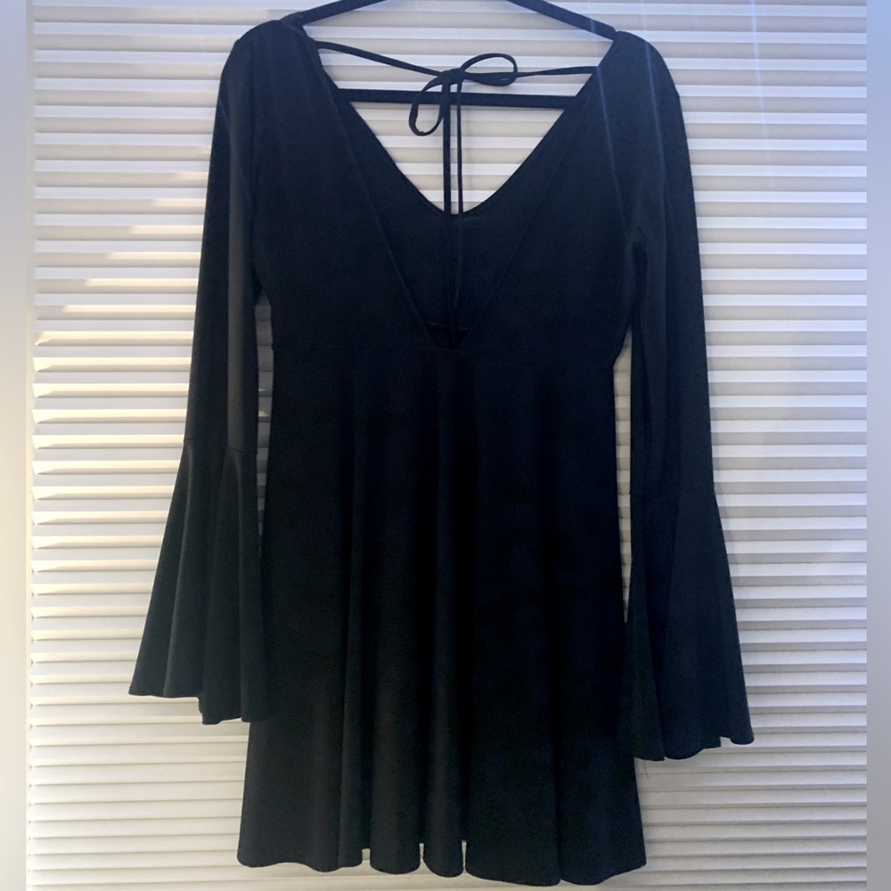 Black mini dress